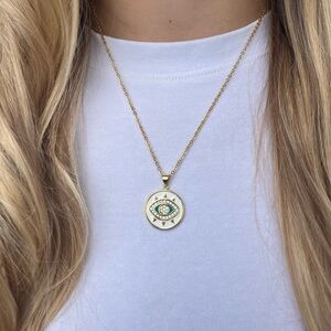 Mystic Gold Evil Eye Necklace